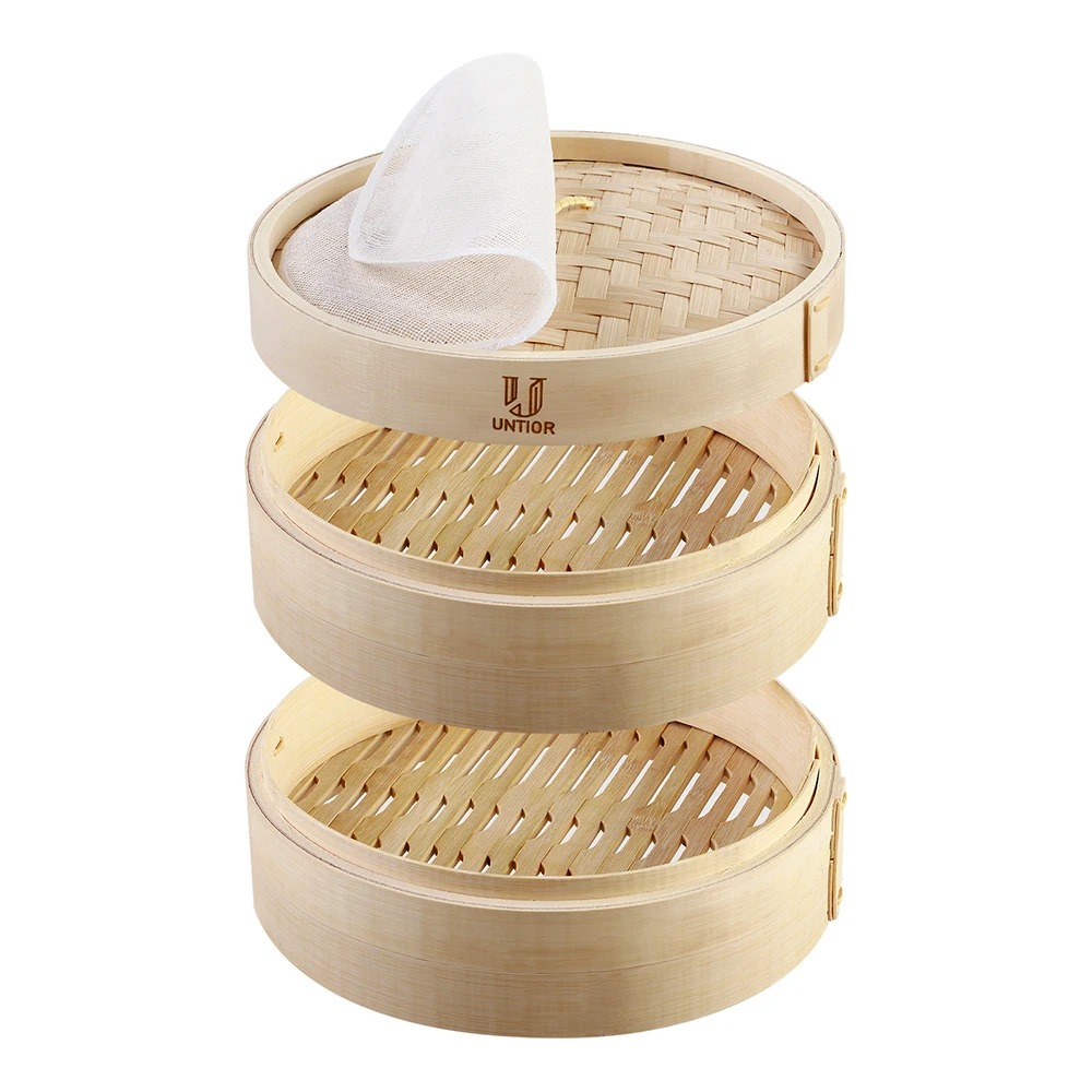 Bao Steamer Bamboo - Cestello per cottura a vapore in