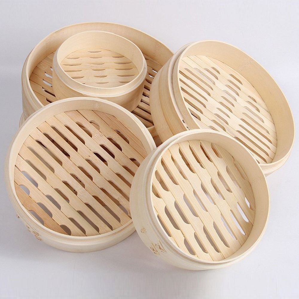Bao Steamer Bamboo - Cestino per cottura a vapore in