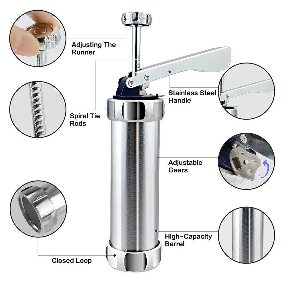 10/20 pz alluminio Cookie Make - Churros Maker Gun recensione e prezzo